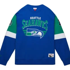 Apparel Mitchell & Ness Hoodies & Sweatshirts-All Over Crew 3.0 Seattle Seahawks