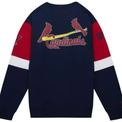 Apparel Mitchell & Ness Hoodies & Sweatshirts-All Over Crew 3.0 St. Louis Cardinals