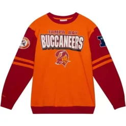 Apparel Mitchell & Ness T-Shirts & Tops-All Over Crew 2.0 Tampa Bay Buccaneers
