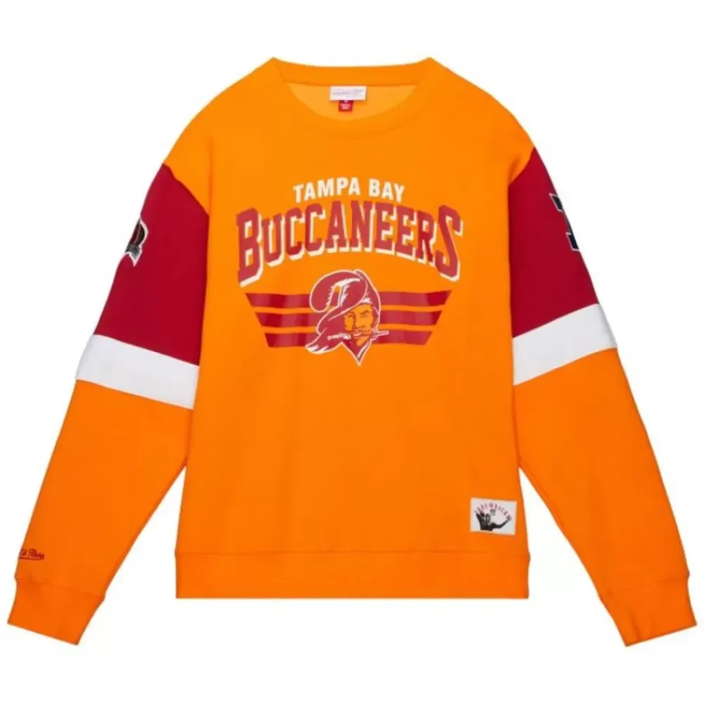 Apparel Mitchell & Ness Hoodies & Sweatshirts-All Over Crew 3.0 Tampa Bay Buccaneers