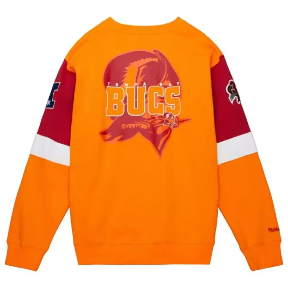 Apparel Mitchell & Ness Hoodies & Sweatshirts-All Over Crew 3.0 Tampa Bay Buccaneers