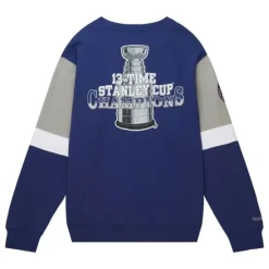 Apparel Mitchell & Ness Hoodies & Sweatshirts-All Over Crew 3.0 Toronto Maple Leafs