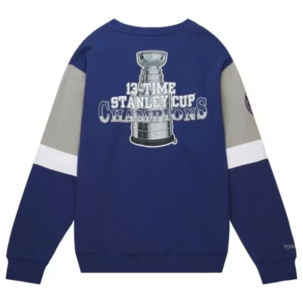Apparel Mitchell & Ness Hoodies & Sweatshirts-All Over Crew 3.0 Toronto Maple Leafs
