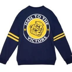 Apparel Mitchell & Ness Hoodies & Sweatshirts-All Over Crew 2.0 University Of Michigan
