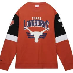 Apparel Mitchell & Ness Hoodies & Sweatshirts-All Over Crew 3.0 University Of Texas At Austin