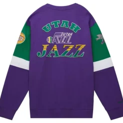 Apparel Mitchell & Ness Hoodies & Sweatshirts-All Over Crew 3.0 Utah Jazz