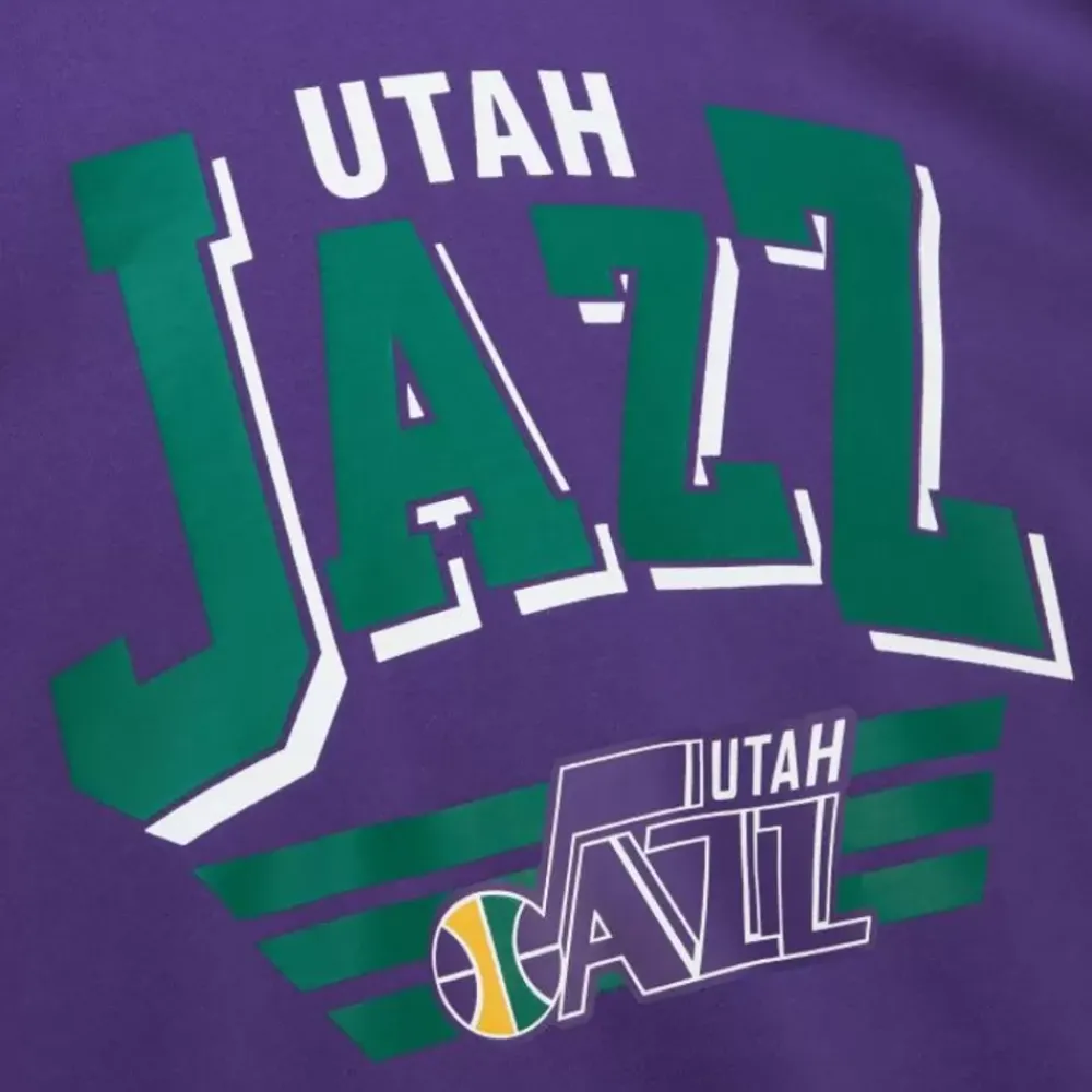 Apparel Mitchell & Ness Hoodies & Sweatshirts-All Over Crew 3.0 Utah Jazz
