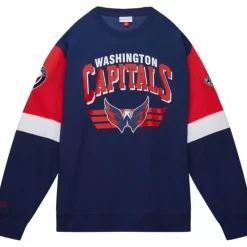 Apparel Mitchell & Ness Hoodies & Sweatshirts-All Over Crew 3.0 Washington Capitals