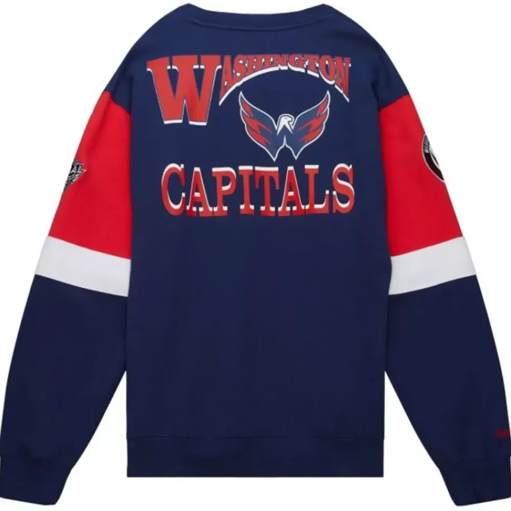 Apparel Mitchell & Ness Hoodies & Sweatshirts-All Over Crew 3.0 Washington Capitals