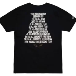 Apparel Mitchell & Ness T-Shirts & Tops-All-Time Stats Tee Boston Celtics Kevin Garnett