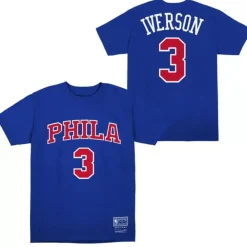 Apparel Mitchell & Ness Big Kids-Alt Name & Number Ss Tee Philadelphia 76Ers Allen Iverson