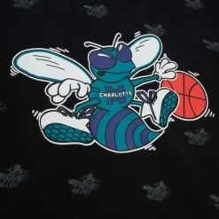 Apparel Mitchell & Ness Hoodies & Sweatshirts-Aop Fleece Hoodie Charlotte Hornets