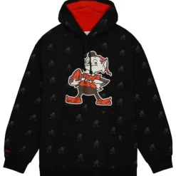 Apparel Mitchell & Ness Hoodies & Sweatshirts-Aop Fleece Hoodie Cleveland Browns