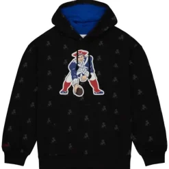 Apparel Mitchell & Ness Hoodies & Sweatshirts-Aop Fleece Hoodie New England Patriots