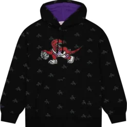 Apparel Mitchell & Ness Hoodies & Sweatshirts-Aop Fleece Hoodie Toronto Raptors