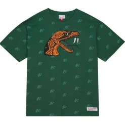 Apparel Mitchell & Ness T-Shirts & Tops-Aop Ss Top Florida A&M University
