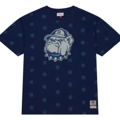Apparel Mitchell & Ness T-Shirts & Tops-Aop Ss Top Georgetown University