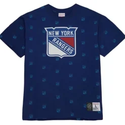 Apparel Mitchell & Ness T-Shirts & Tops-Aop S/S Top New York Rangers