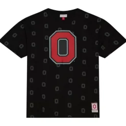 Apparel Mitchell & Ness T-Shirts & Tops-Aop Ss Top Ohio State