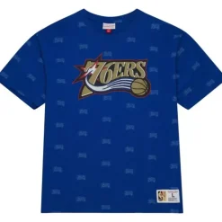 Apparel Mitchell & Ness T-Shirts & Tops-Aop S/S Top Philadelphia 76Ers