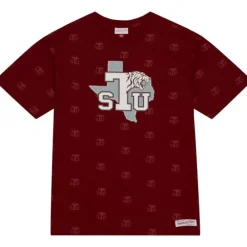 Apparel Mitchell & Ness T-Shirts & Tops-Aop Ss Top Texas Southern University