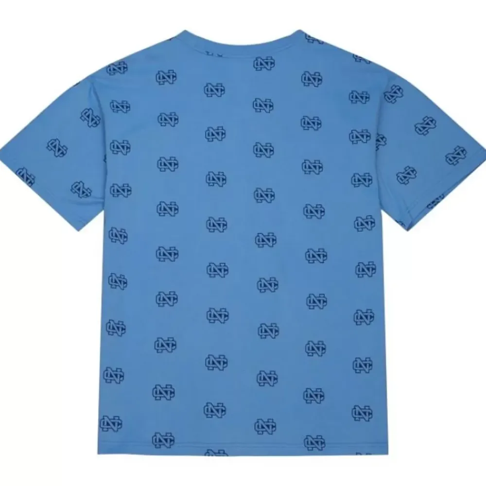 Apparel Mitchell & Ness T-Shirts & Tops-Aop Ss Top University Of North Carolina