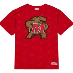 Apparel Mitchell & Ness T-Shirts & Tops-Aop Ss Top University Of Maryland