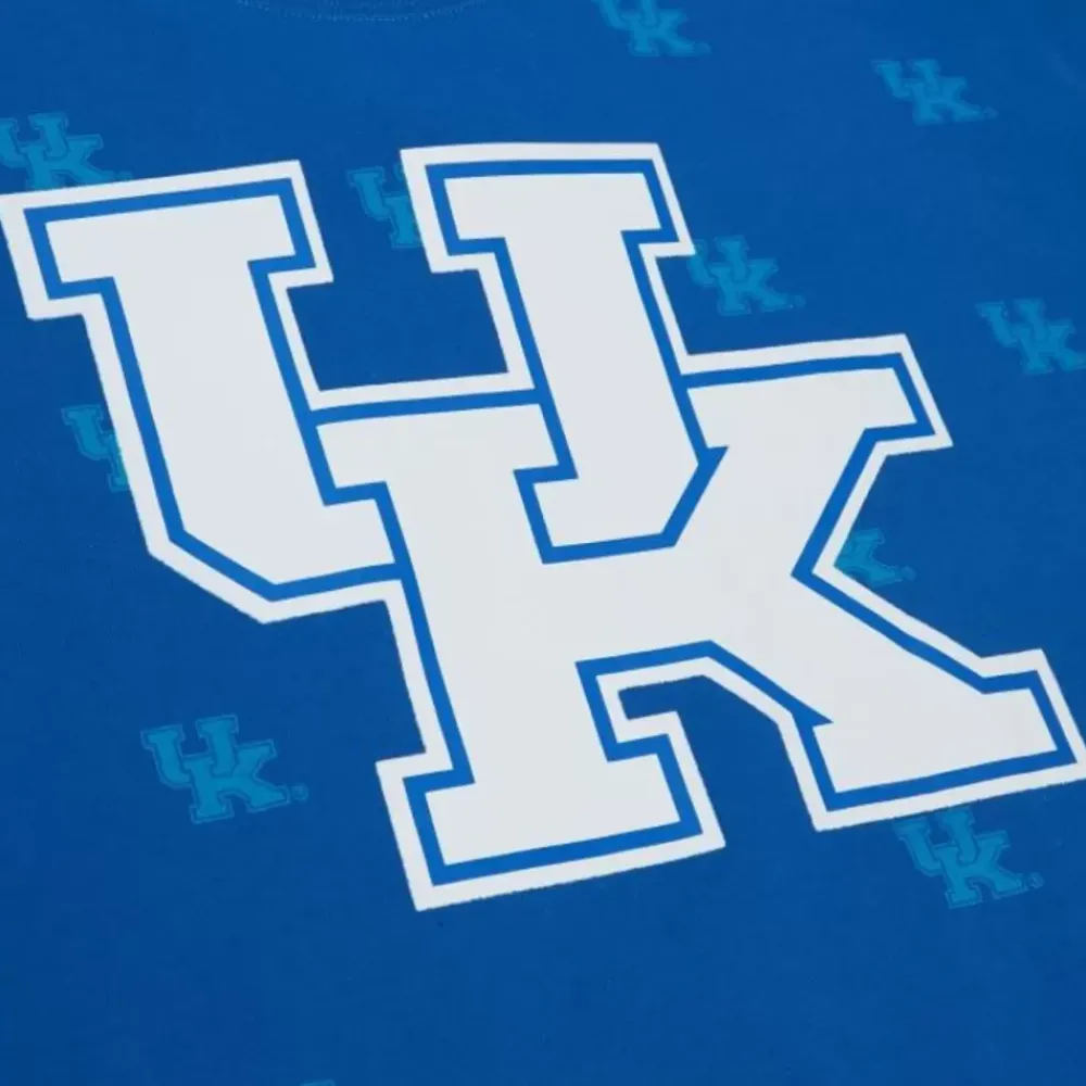 Apparel Mitchell & Ness T-Shirts & Tops-Aop Ss Top University Of Kentucky