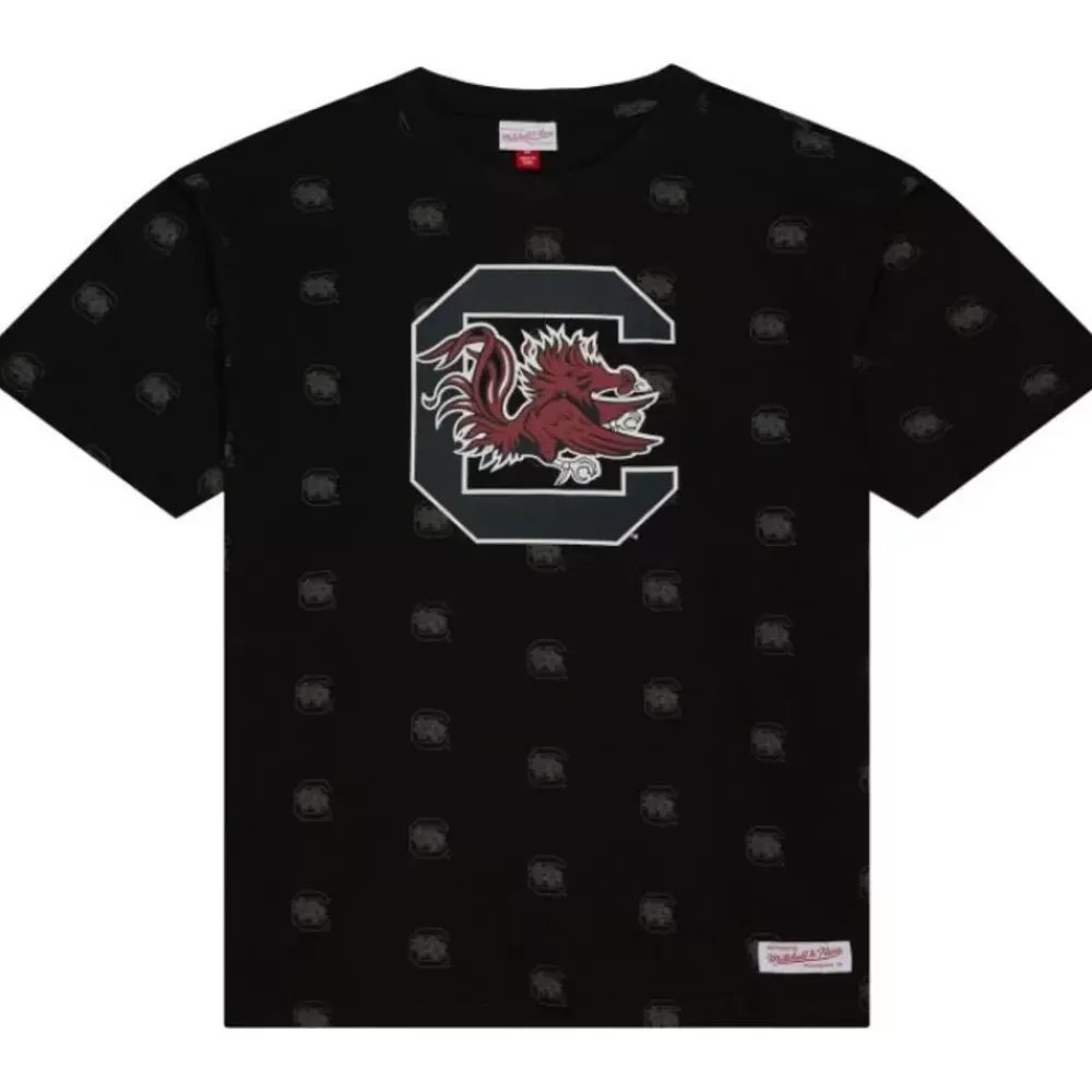Apparel Mitchell & Ness T-Shirts & Tops-Aop Ss Top University Of South Carolina