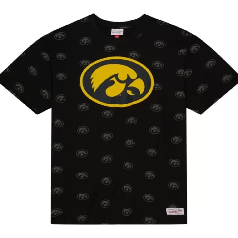 Apparel Mitchell & Ness T-Shirts & Tops-Aop Ss Top University Of Iowa
