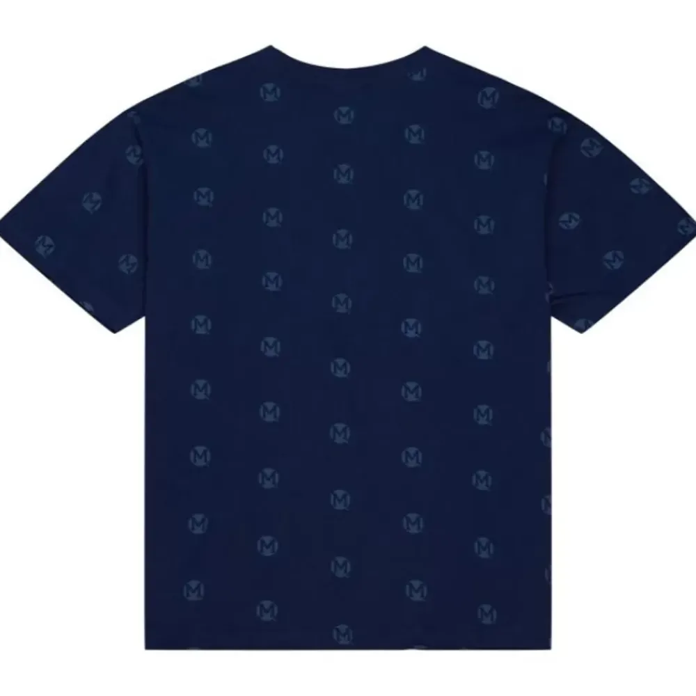 Apparel Mitchell & Ness T-Shirts & Tops-Aop Ss Top University Of Michigan