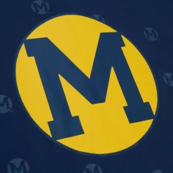 Apparel Mitchell & Ness T-Shirts & Tops-Aop Ss Top University Of Michigan