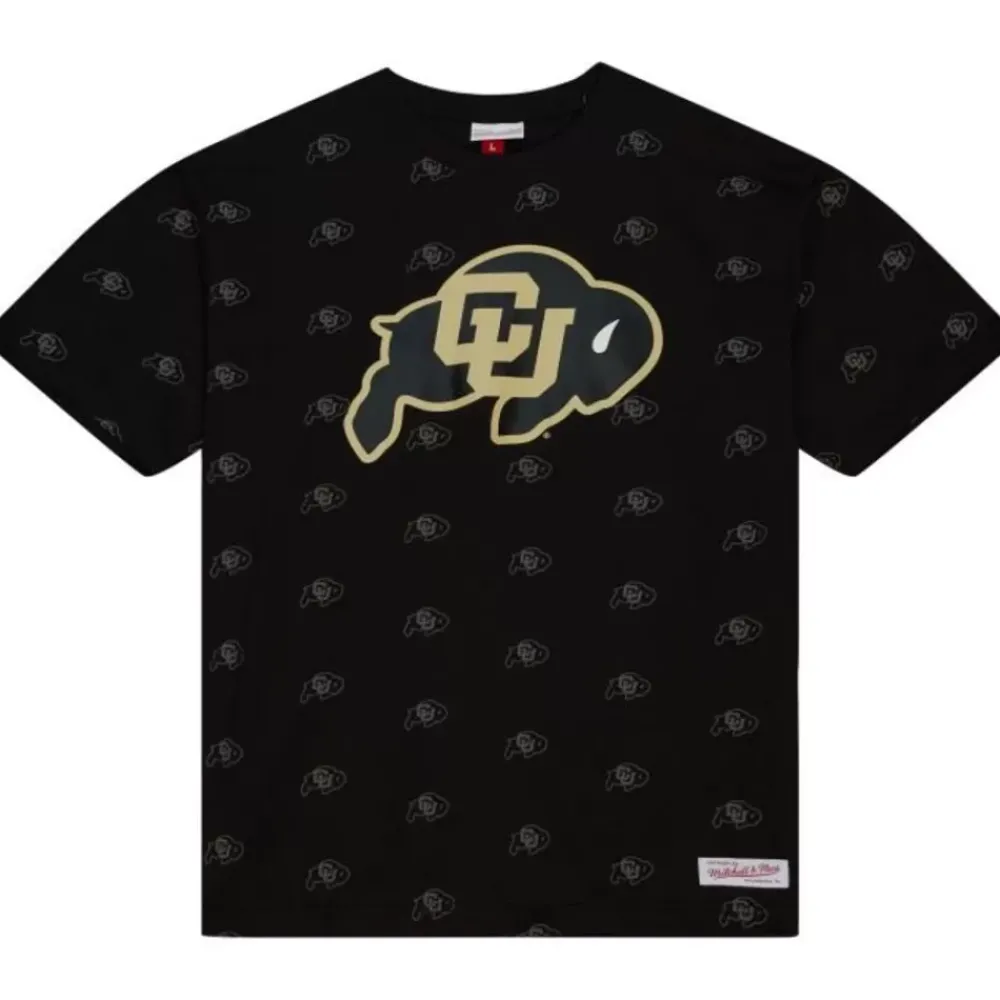 Apparel Mitchell & Ness T-Shirts & Tops-Aop Ss Top University Of Colorado Boulder