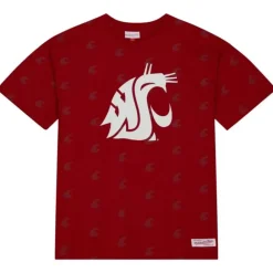 Apparel Mitchell & Ness T-Shirts & Tops-Aop Ss Top Washington State University