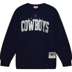 Apparel Mitchell & Ness Hoodies & Sweatshirts-Arch Team Crew Dallas Cowboys