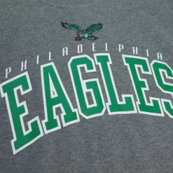 Apparel Mitchell & Ness Hoodies & Sweatshirts-Arch Team Crew Philadelphia Eagles
