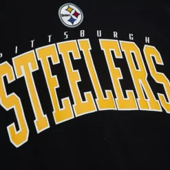 Apparel Mitchell & Ness Hoodies & Sweatshirts-Arch Team Crew Pittsburgh Steelers