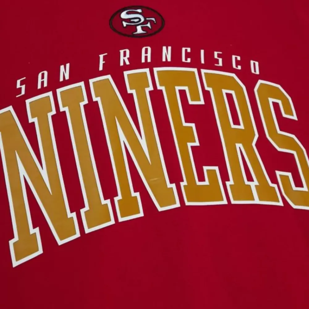 Apparel Mitchell & Ness Hoodies & Sweatshirts-Arch Team Crew San Francisco 49Ers