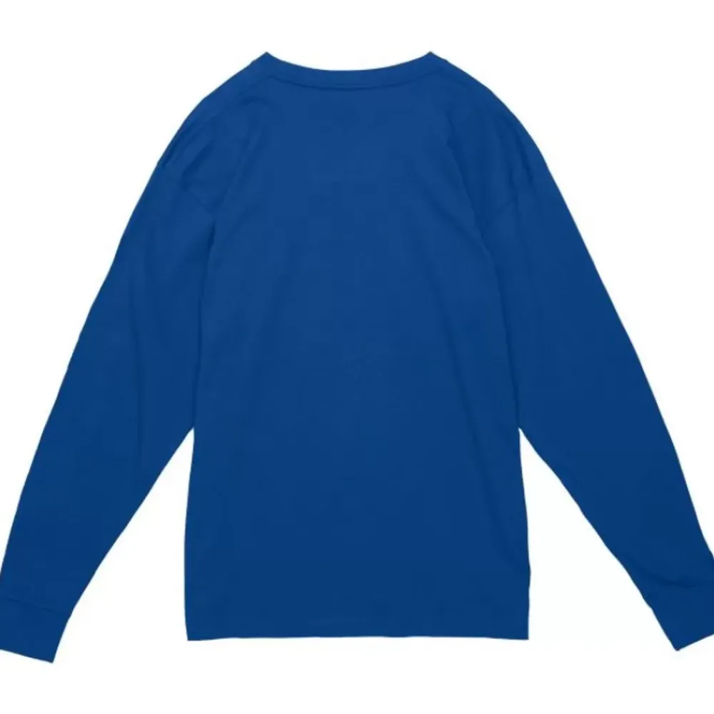 Apparel Mitchell & Ness T-Shirts & Tops-Arched Logo Lockup Slub Ls Tee University Of Kentucky