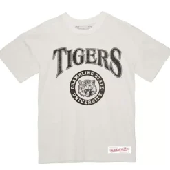 Apparel Mitchell & Ness T-Shirts & Tops-Arched Logo Lockup Slub Tee Grambling State University