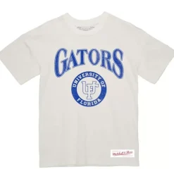 Apparel Mitchell & Ness T-Shirts & Tops-Arched Logo Lockup Slub Tee University Of Florida