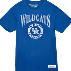 Apparel Mitchell & Ness T-Shirts & Tops-Arched Logo Lockup Slub Tee University Of Kentucky