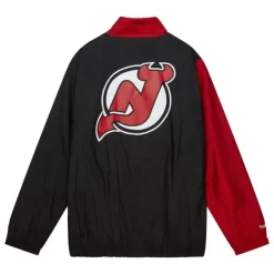 Apparel Mitchell & Ness Jackets & Outerwear-Arched Retro Lined Windbreaker New Jersey Devils
