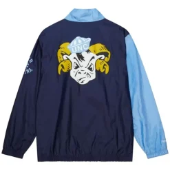 Apparel Mitchell & Ness Jackets & Outerwear-Arched Retro Lined Windbreaker University Of North Carolina