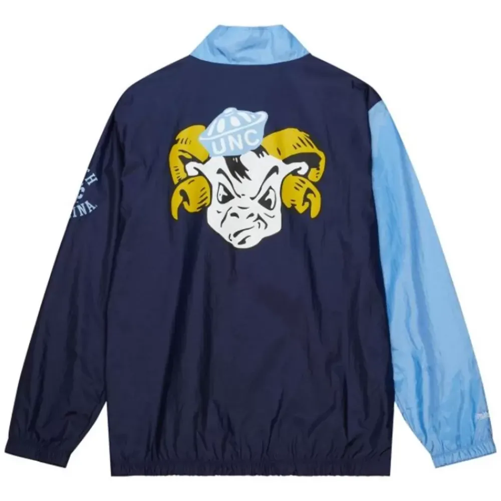 Apparel Mitchell & Ness Jackets & Outerwear-Arched Retro Lined Windbreaker University Of North Carolina