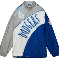 Apparel Mitchell & Ness Jackets & Outerwear-Arched Retro Lined Windbreaker Los Angeles Dodgers