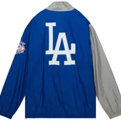 Apparel Mitchell & Ness Jackets & Outerwear-Arched Retro Lined Windbreaker Los Angeles Dodgers