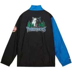 Apparel Mitchell & Ness Jackets & Outerwear-Arched Retro Lined Windbreaker Minnesota Timberwolves