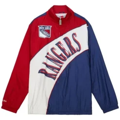 Apparel Mitchell & Ness Jackets & Outerwear-Arched Retro Lined Windbreaker New York Rangers