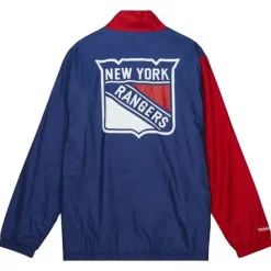 Apparel Mitchell & Ness Jackets & Outerwear-Arched Retro Lined Windbreaker New York Rangers